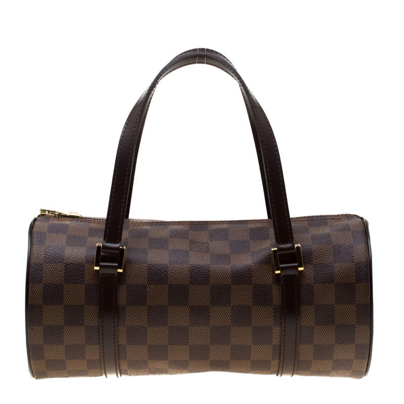Pre Owned Louis Vuitton Damier Ebene Canvas Papillon 28 Bag