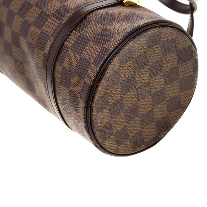 Brown Louis Vuitton Damier Ebene Papillon 28 Handbag – Designer