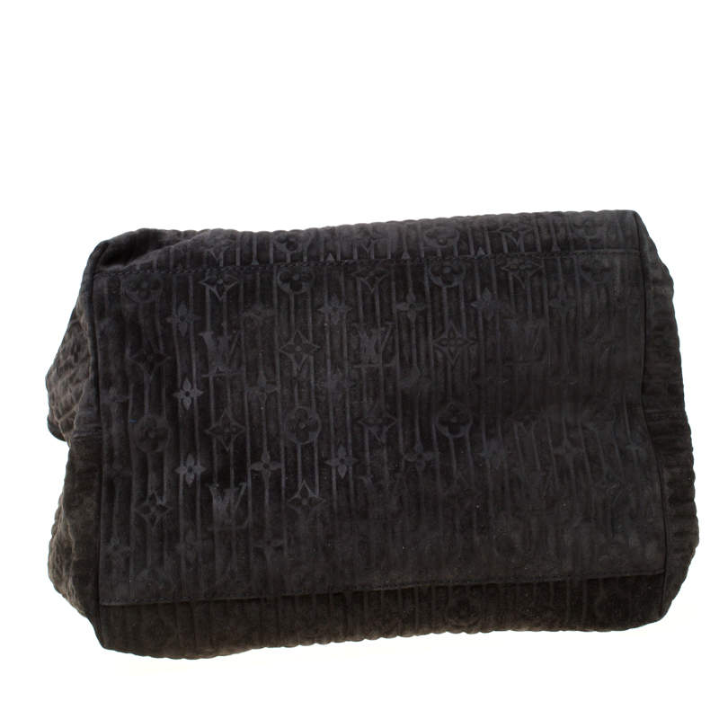Whisper handbag Louis Vuitton Black in Suede - 21536440