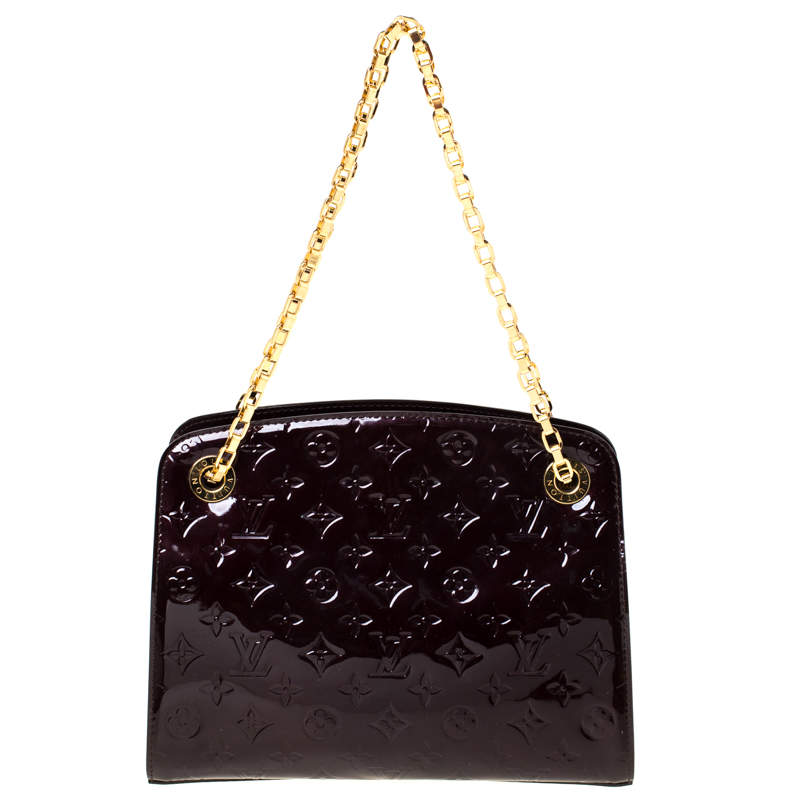 مملوكة مسبقًا Louis Vuitton Amarante Monogram Vernis Virginia MM Bag              