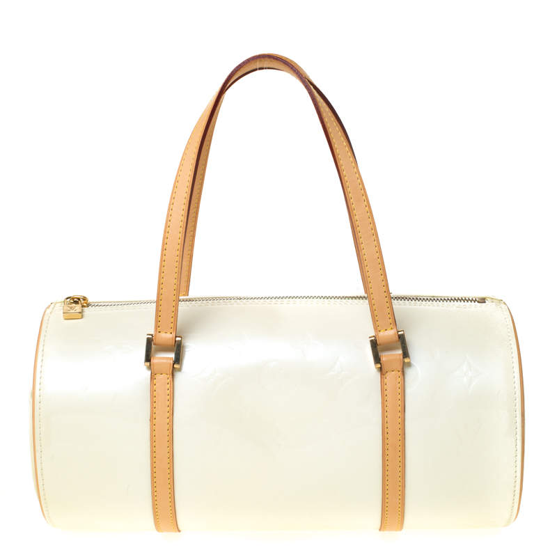 Pre Owned Louis Vuitton Marshmallow Monogram Vernis Bedford Bag