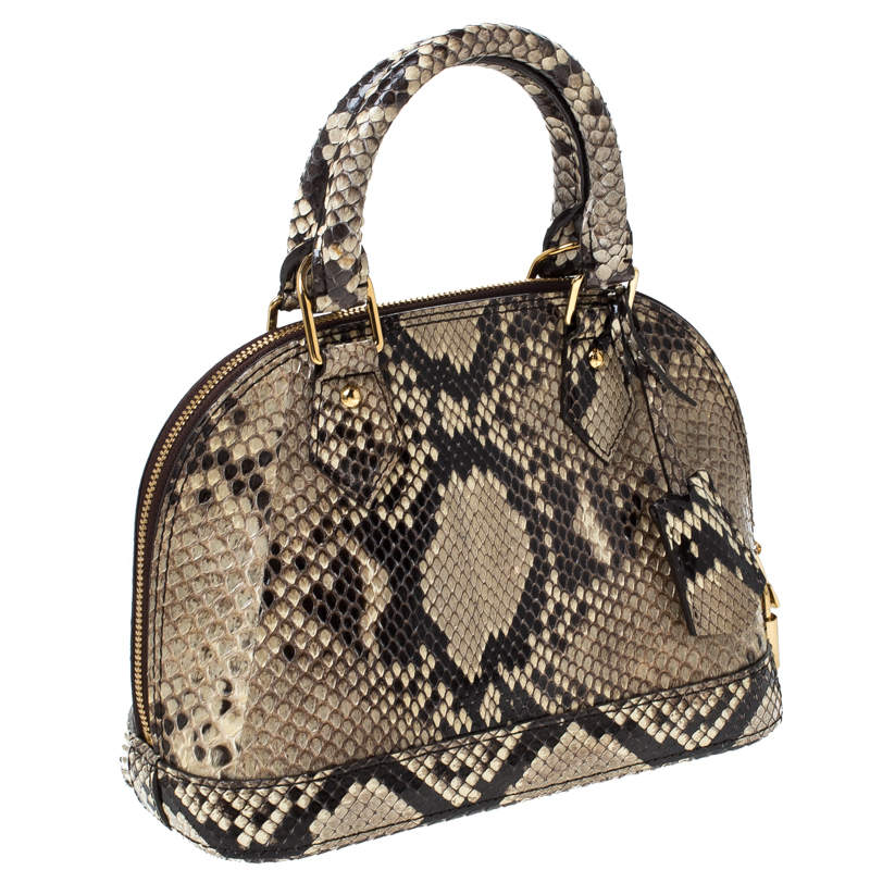 Galliera python tote Louis Vuitton Beige in Python - 25316307