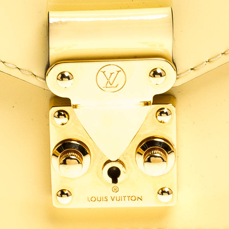 Louis Vuitton Yellow Vernis Leather Monceau BB Bag at 1stDibs