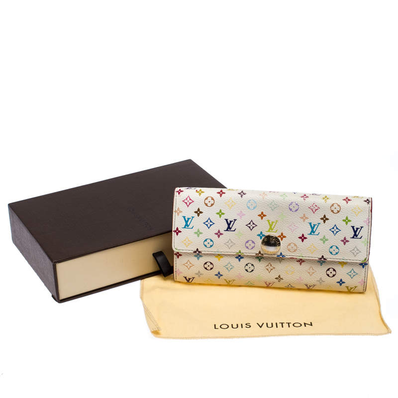 Louis Vuitton White Multicolor Monogram Trifold Sarah Wallet International  For Sale at 1stDibs  louis vuitton multicolor wallet, louis vuitton sarah  wallet inside, lv monogram trifold wallet