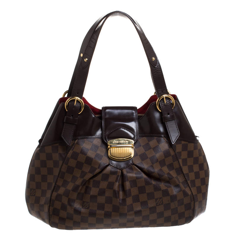 Pre Owned Louis Vuitton Damier Ebene Canvas Sistina GM Bag