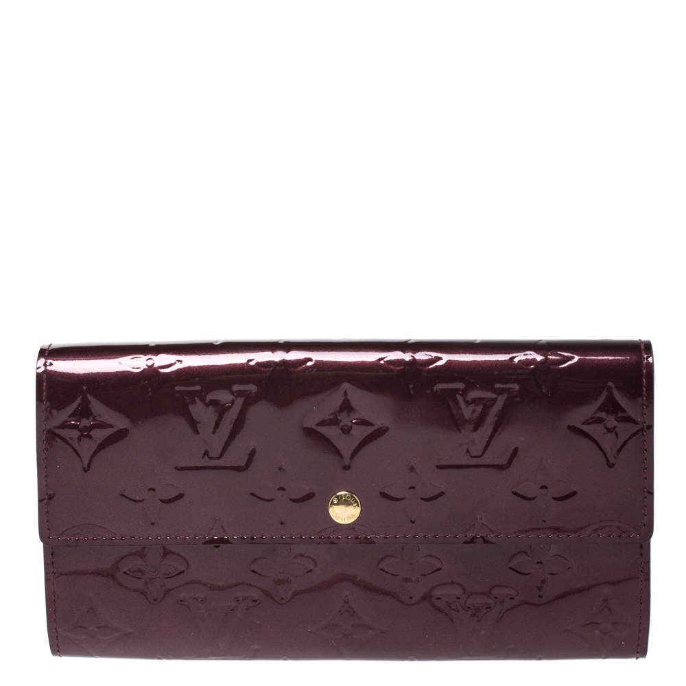 Louis Vuitton Rouge Fauviste Monogram Vernis Sarah Continental Wallet