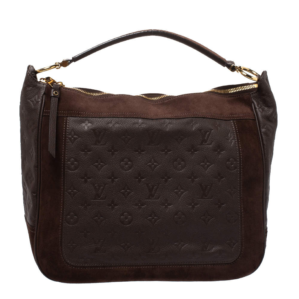 Pre Owned Louis Vuitton Ombre Monogram Empreinte Leather Audacieuse MM Bag