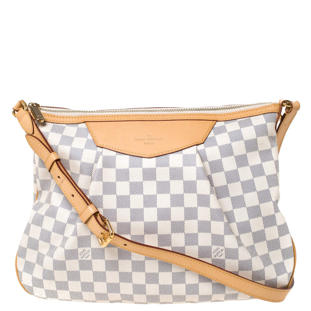 Louis Vuitton Damier Azur Siracusa MM - White Crossbody Bags, Handbags -  LOU729505