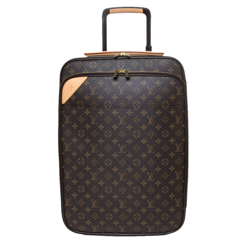 Pre Owned Louis Vuitton Monogram Canvas Business Pegase Legere 55 Luggage