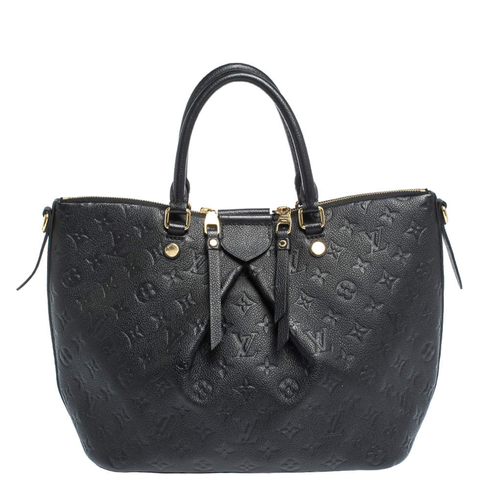 Louis Vuitton Mazarine Empreinte Leather MM Bag in Taupe