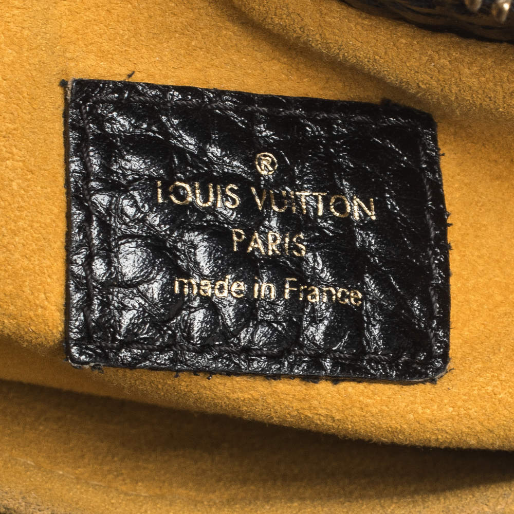 LOUIS VUITTON Denim Mahina XS Black 198142