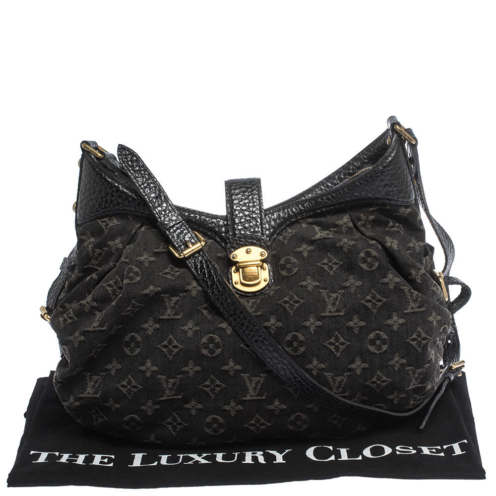Mahina handbag Louis Vuitton Black in Denim - Jeans - 21478848