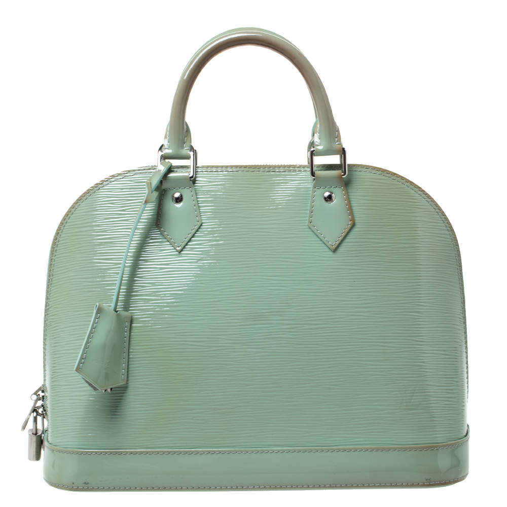 Pre Owned Louis Vuitton Amande  Electric Epi Leather Alma PM Bag