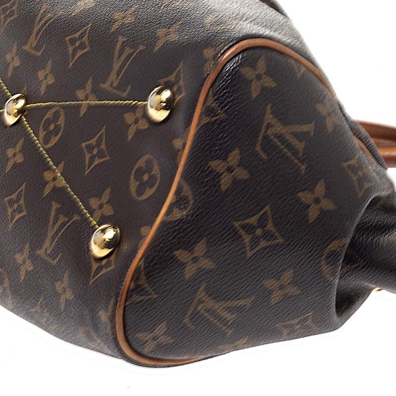 Authenticated Used Louis Vuitton LOUIS VUITTON Tivoli PM Monogram Handbag  Brown M40413 