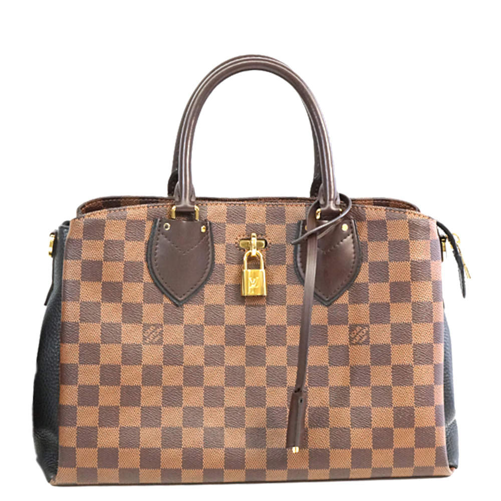 Louis Vuitton LOUIS VUITTON Damier Neverfull MM tote bag Ebene series  N41358 brown gold metal fittings