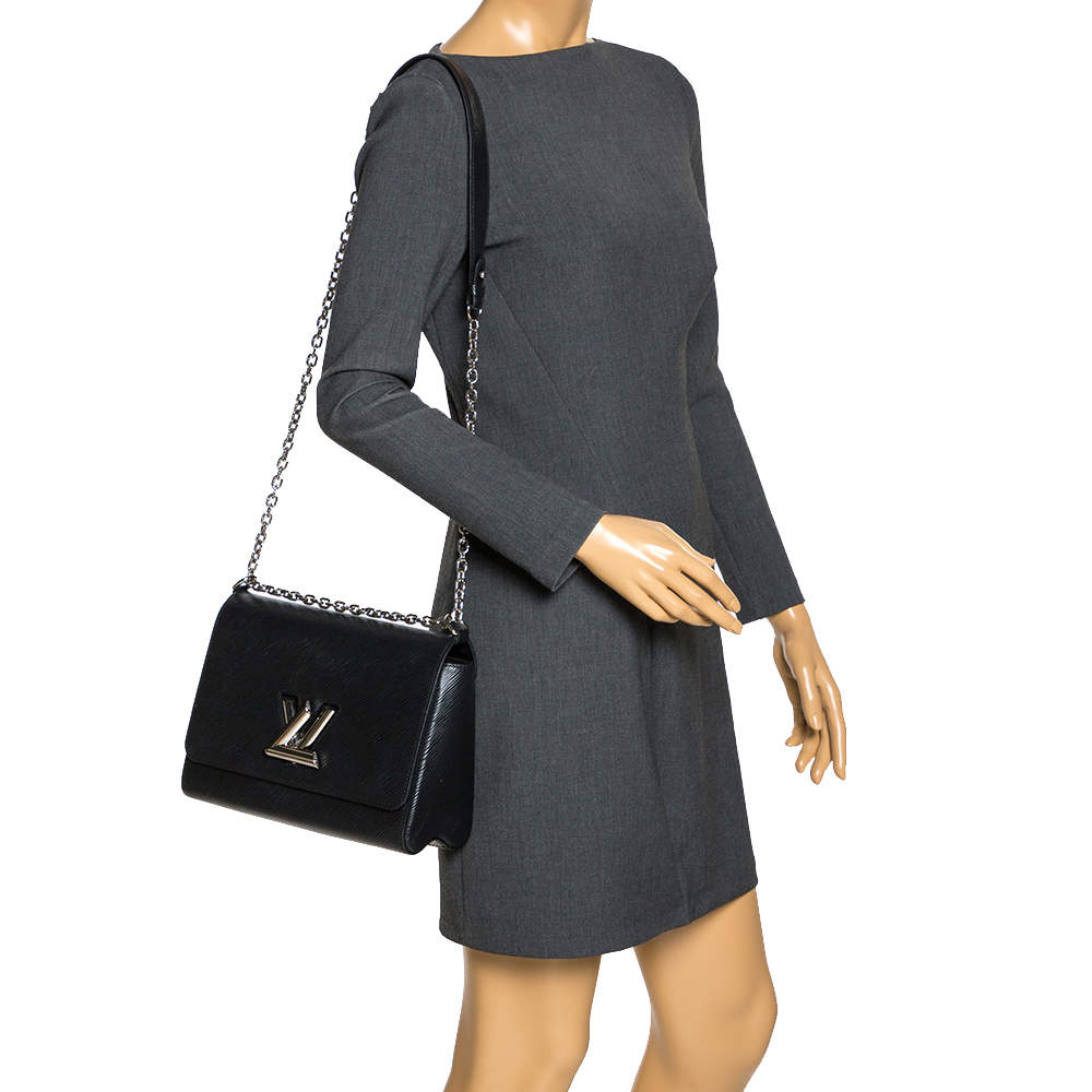 Louis Vuitton Black Epi Malletage Twist MM Shoulder Bag Louis Vuitton | The  Luxury Closet