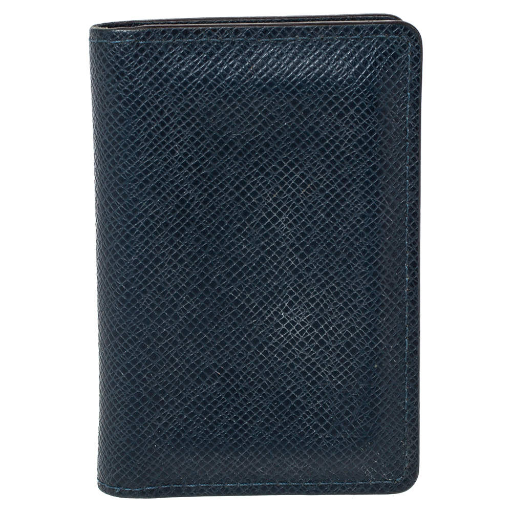 Louis Vuitton Navy Taurillion Leather Pocket Organizer
