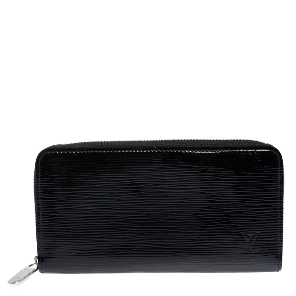 محفظة لوي فيتون "زيبي" جلد إيبي أسود اليكتريك