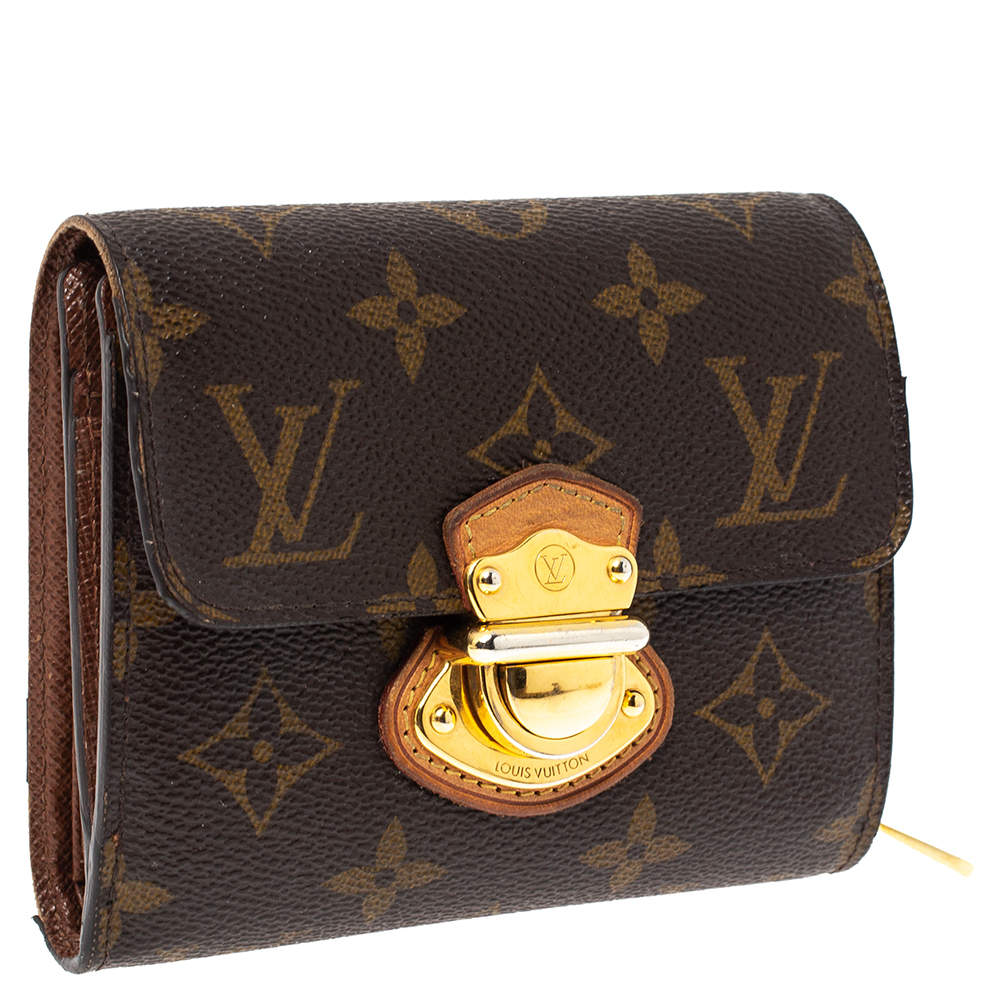 Louis Vuitton Joey Wallet Purse in Monogram Canvas & Crossgrain Leather -  SOLD