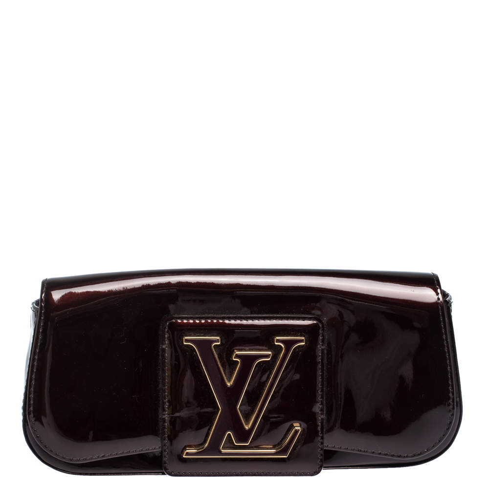 Pre Owned Louis Vuitton Amarante Vernis Sobe Clutch