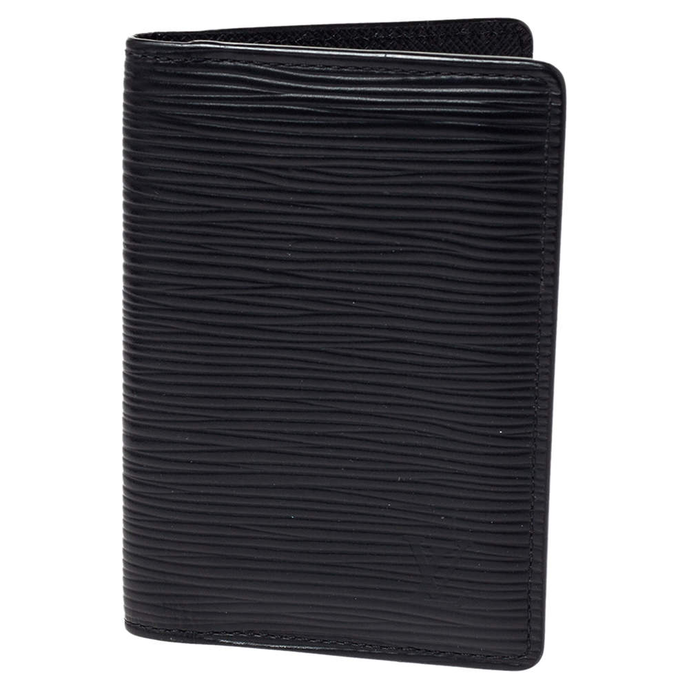 مملوكة مسبقًا مفكرة جيب لوي فيتون جلد إيبي سوداء