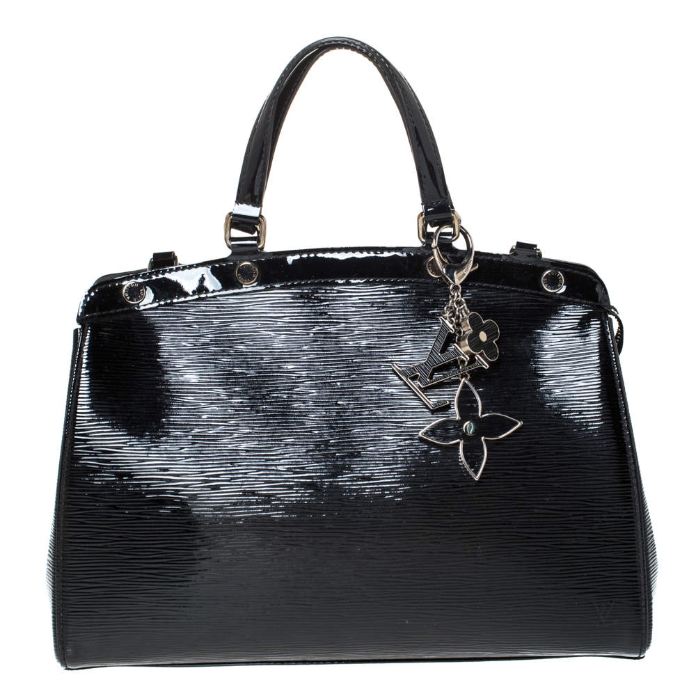 Louis Vuitton Brea Handbag in Black Patent EPI Leather