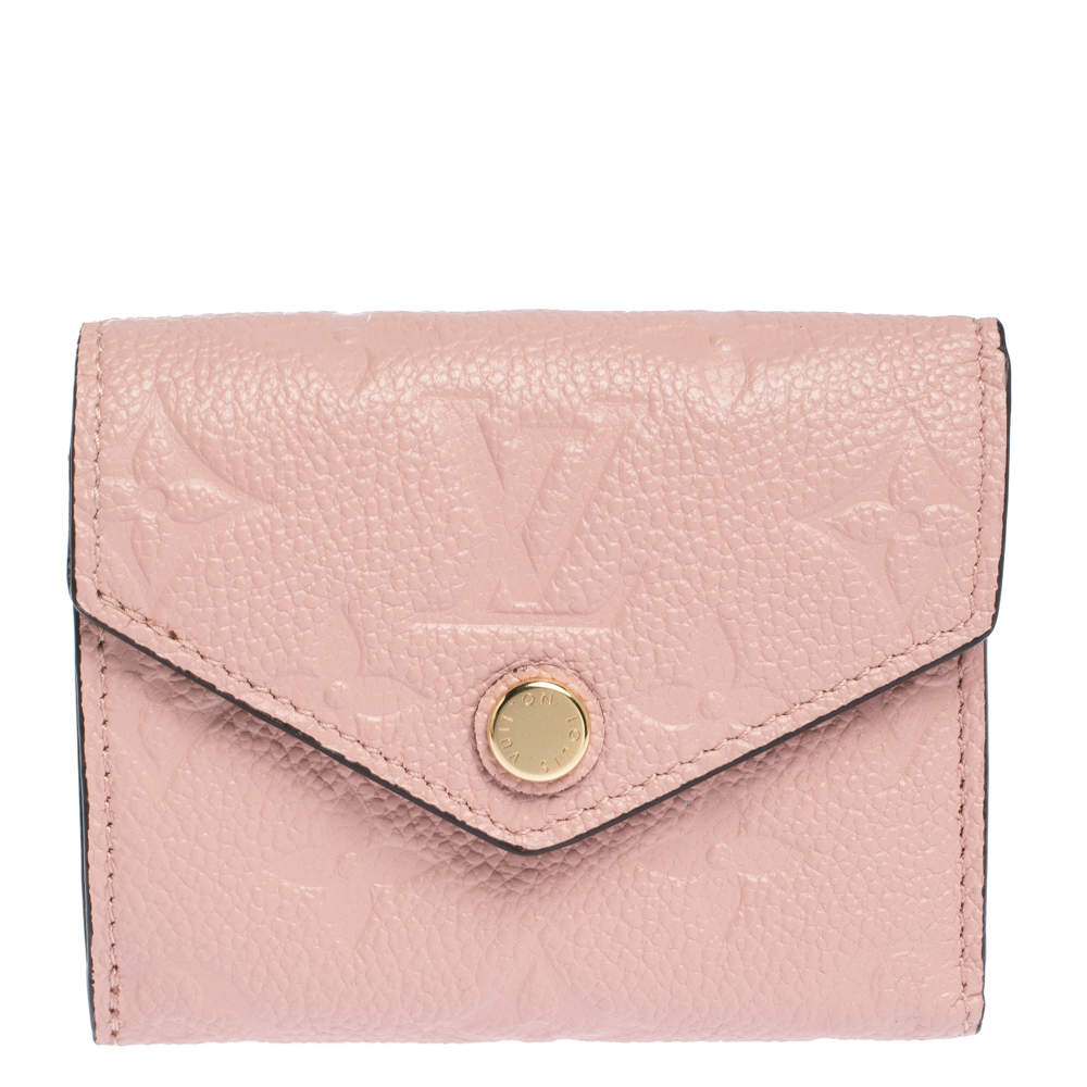 محفظة لوي فيتون زوي جلد امبرينت مونوغرامية باودر وردية