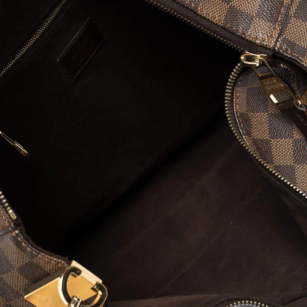 Portobello cloth handbag Louis Vuitton Brown in Cloth - 32942653