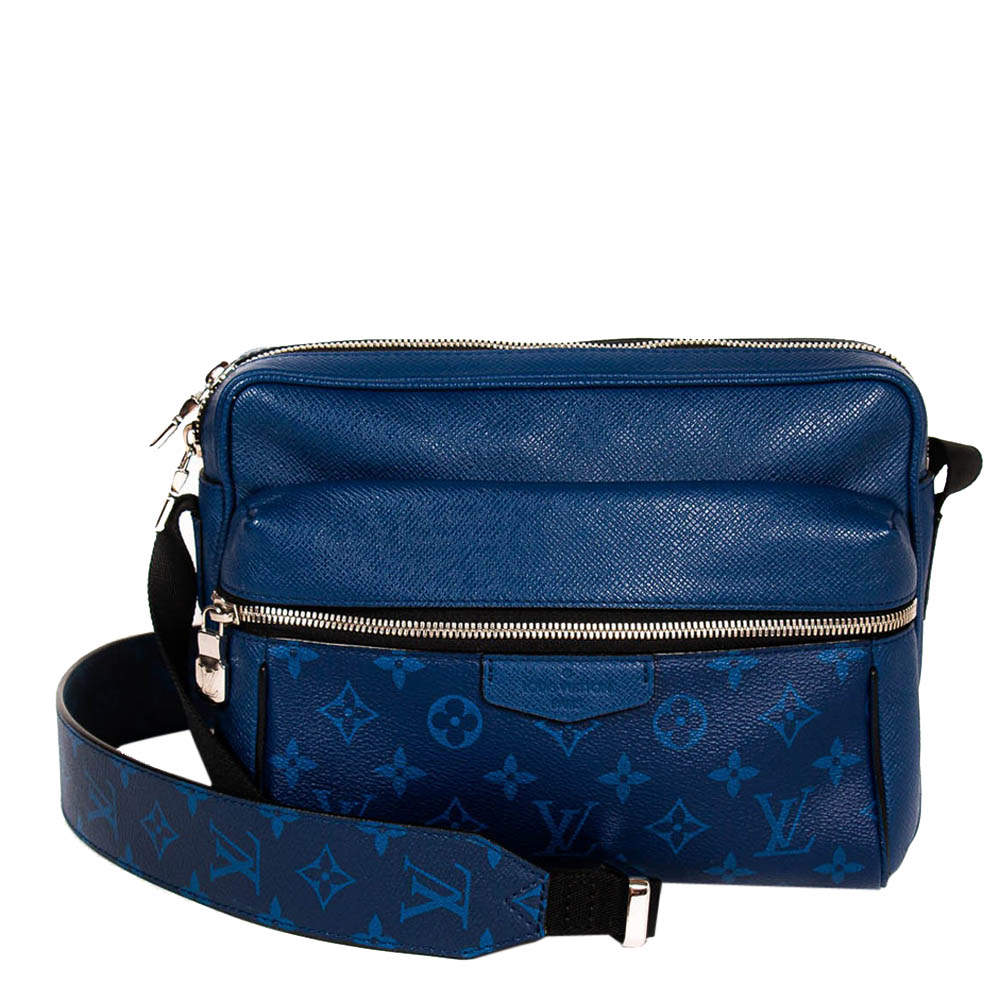 Louis Vuitton Blue Monogram Taigarama Canvas Outdoor Messenger Bag Louis Vuitton | TLC
