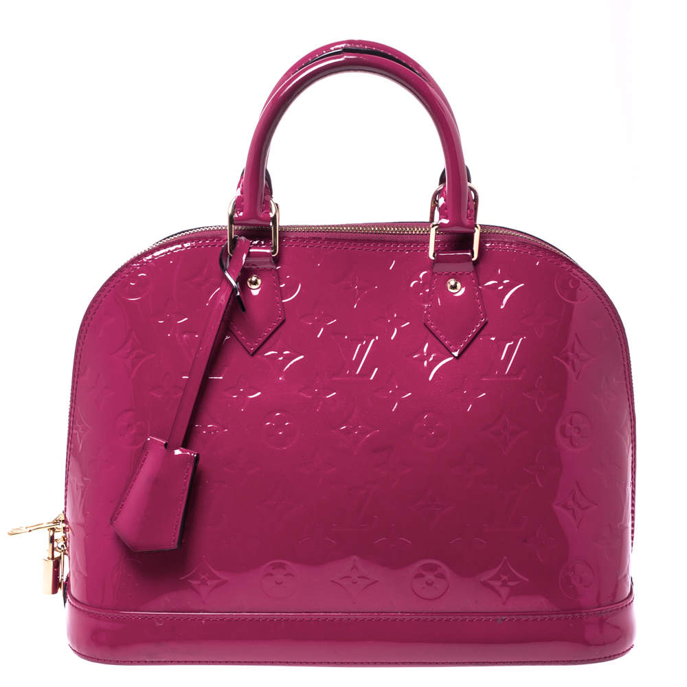 Louis Vuitton Indian Rose Monogram Vernis Leather Alma PM Bag Louis ...