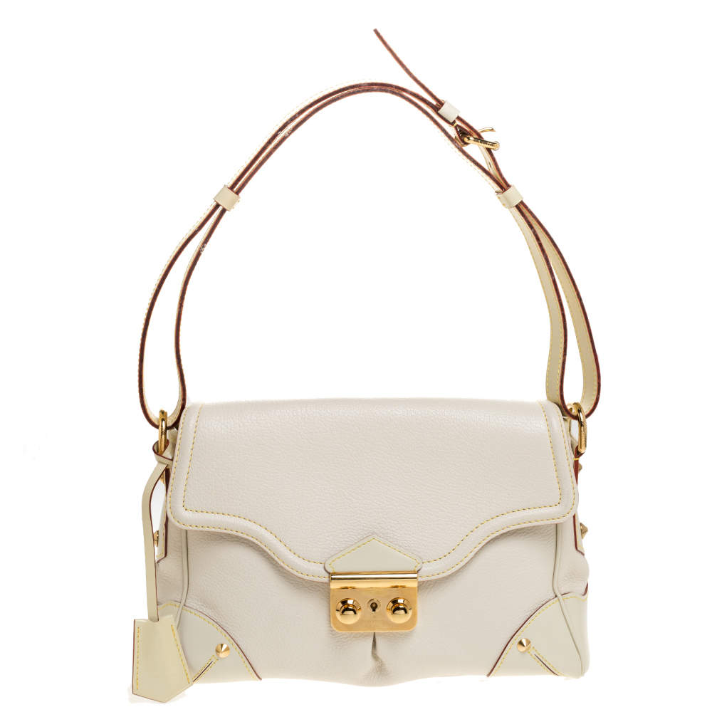 Louis Vuitton White Suhali Leather L'Essentiel PM Bag Louis Vuitton ...