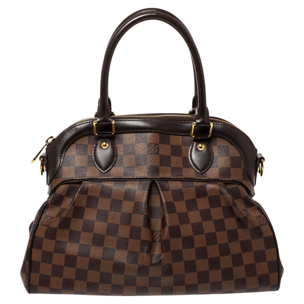 Pre Owned Louis Vuitton Damier Ebene Canvas Trevi PM Bag