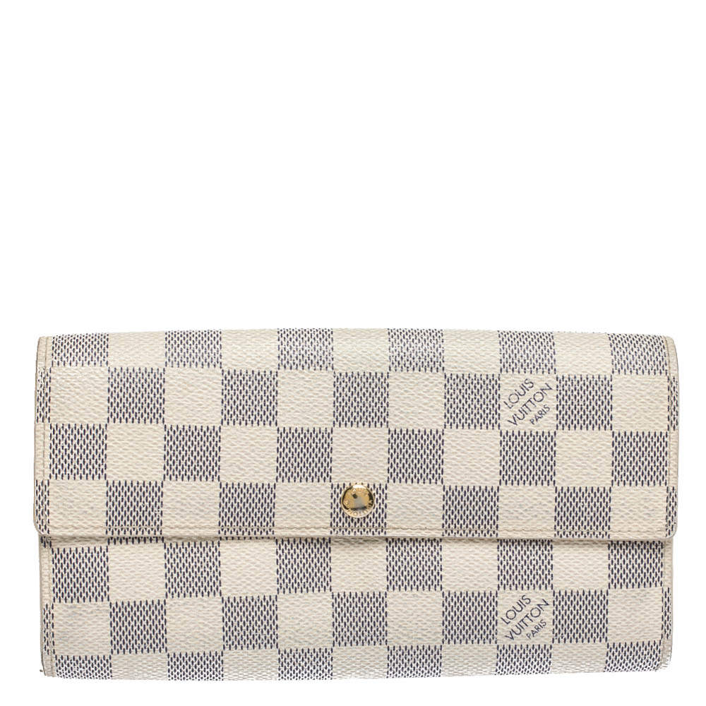 Pre Owned محفظة لوي فيتون سارا كانفاس آزور دامييه