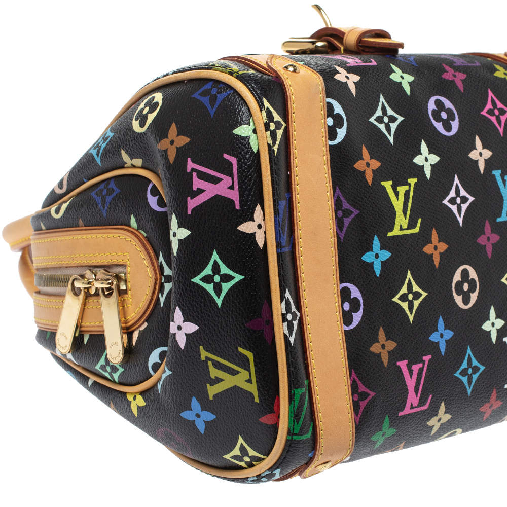 Priscilla cloth handbag Louis Vuitton Multicolour in Cloth - 11015157