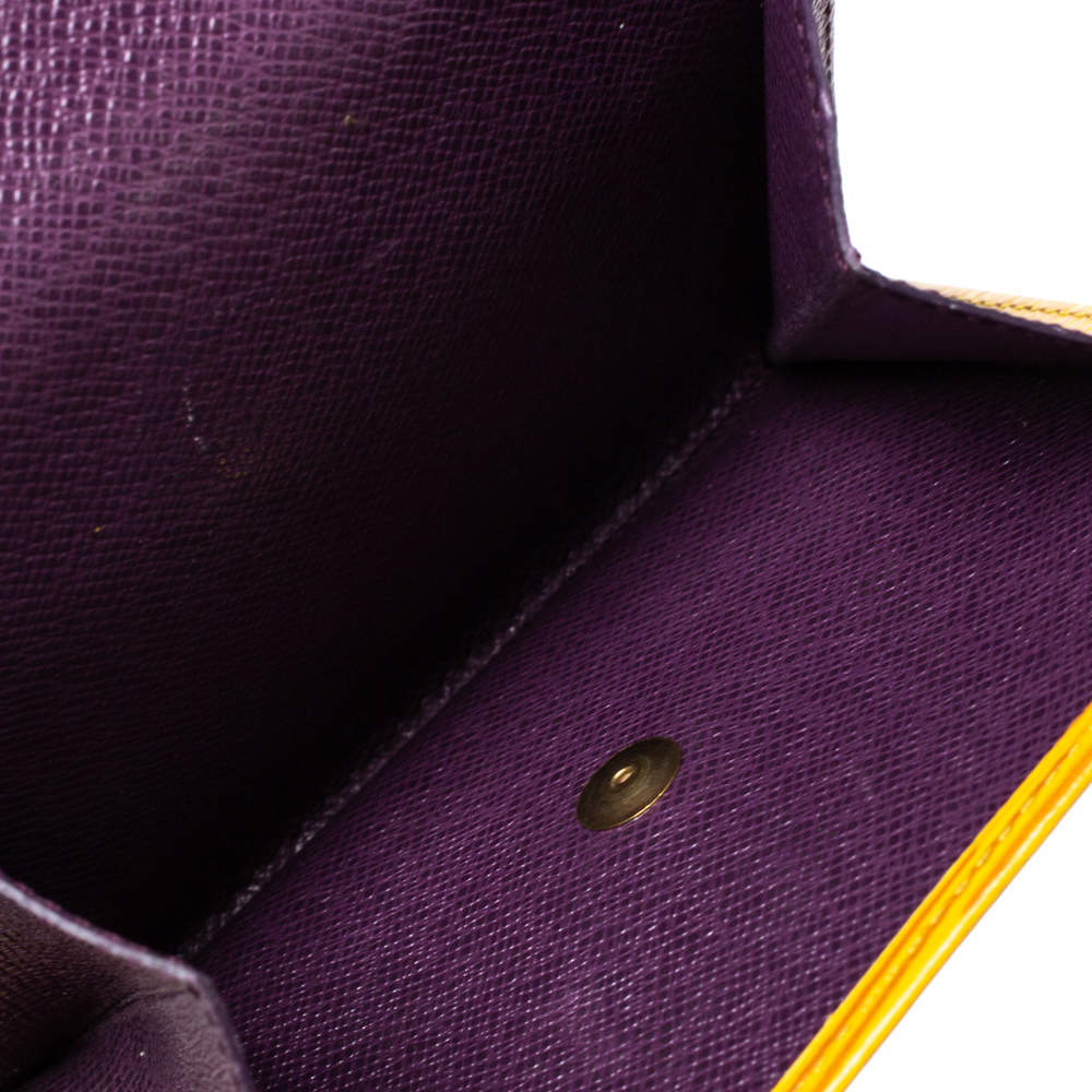 Louis Vuitton, Bags, Louis Vuitton Yellow Epi Leather Wallet Sp996