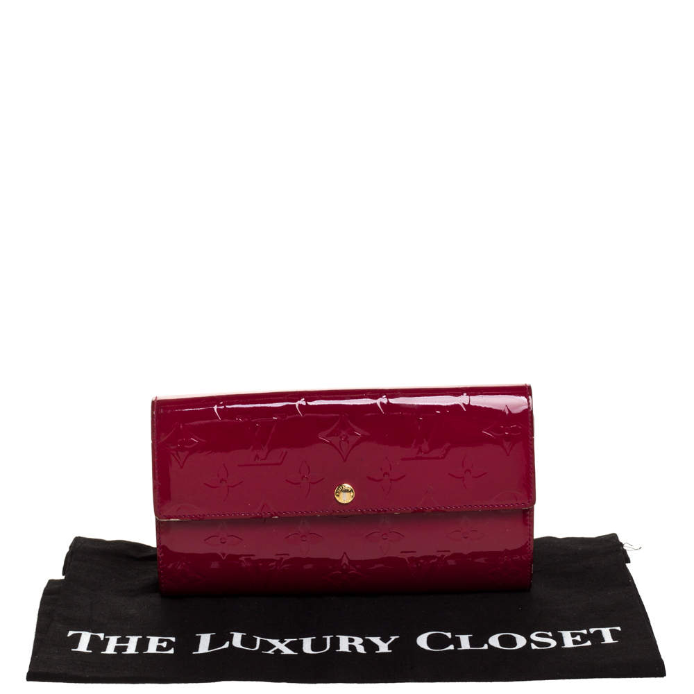 Louis Vuitton Indian Rose Portefeuille Louise Wallet Flap Pink