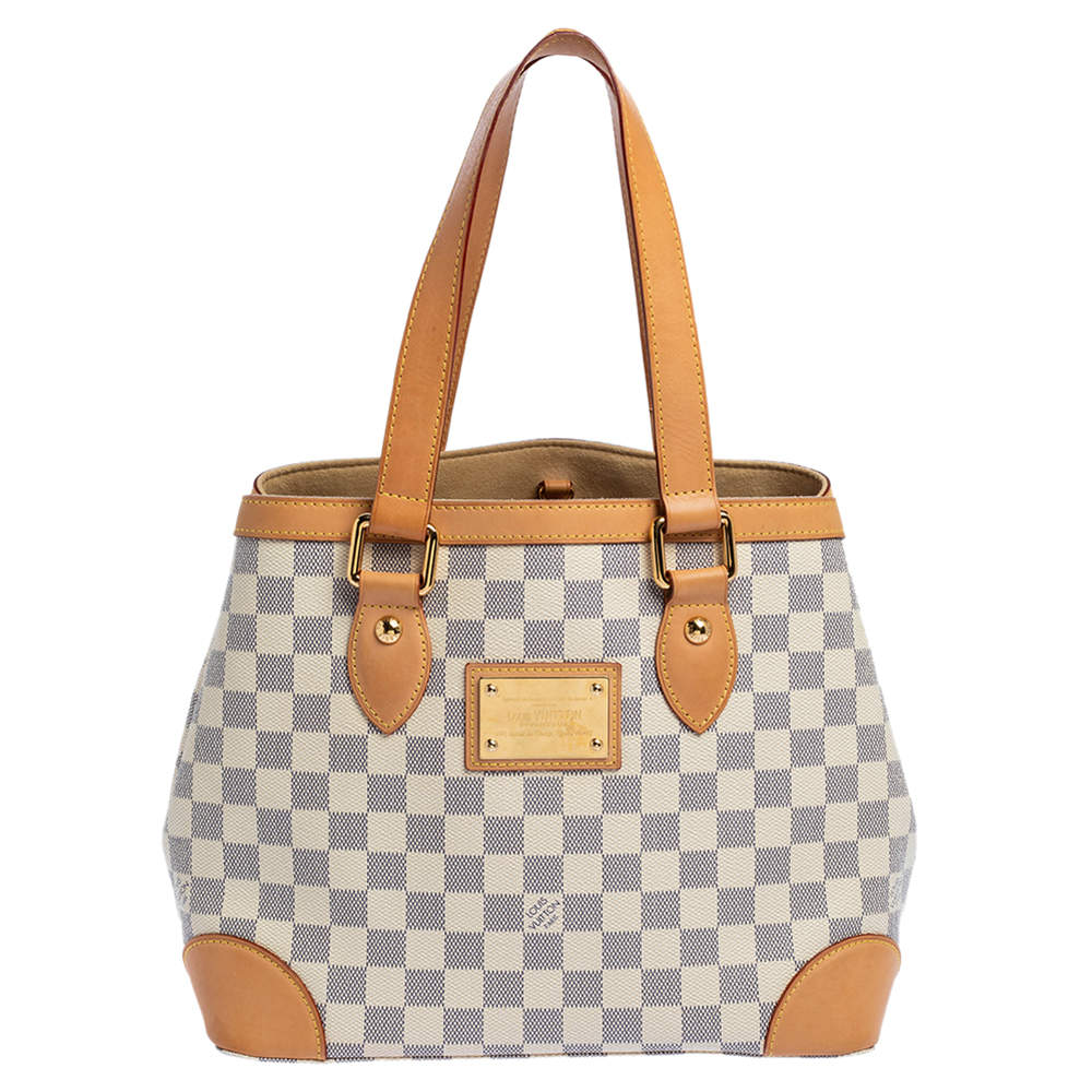 Pre Owned حقيبة لوي فيتون هامبستيد كانفاس داميير أزور PM
