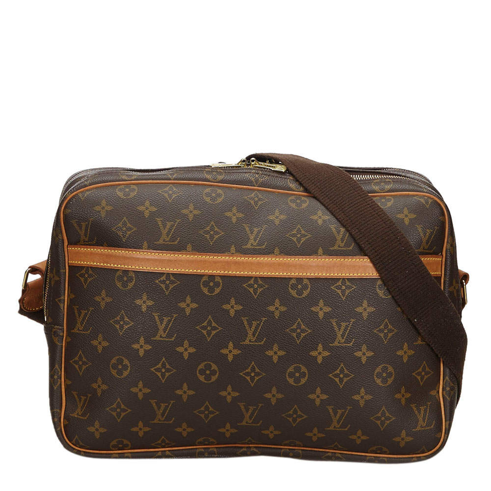Louis Vuitton Brown Canvas Reporter GM Shoulder Bags Louis Vuitton | TLC
