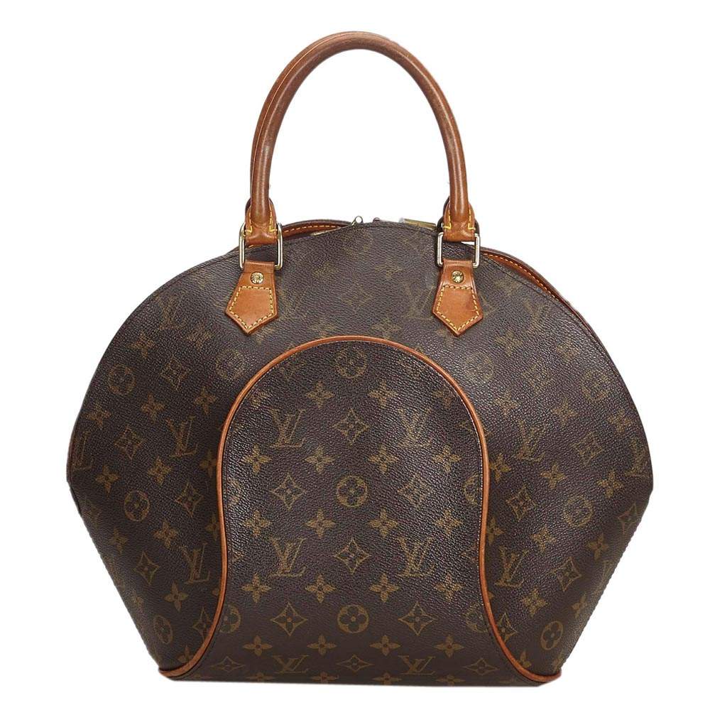 مملوكة مسبقًا Louis Vuitton Monogram Canvas, Leather Ellipse MM Satchels