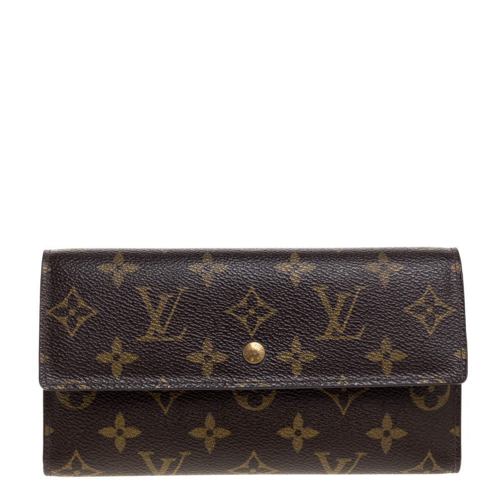 Pre Owned محفظة لوي فيتون "سارا" كونتيننتال كانفاس مونوغرامية