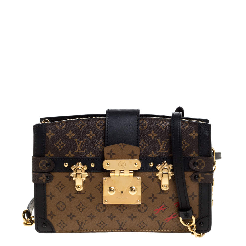 Louis Vuitton Reverse Monogram Trunk Clutch - Brown Clutches, Handbags -  LOU647033