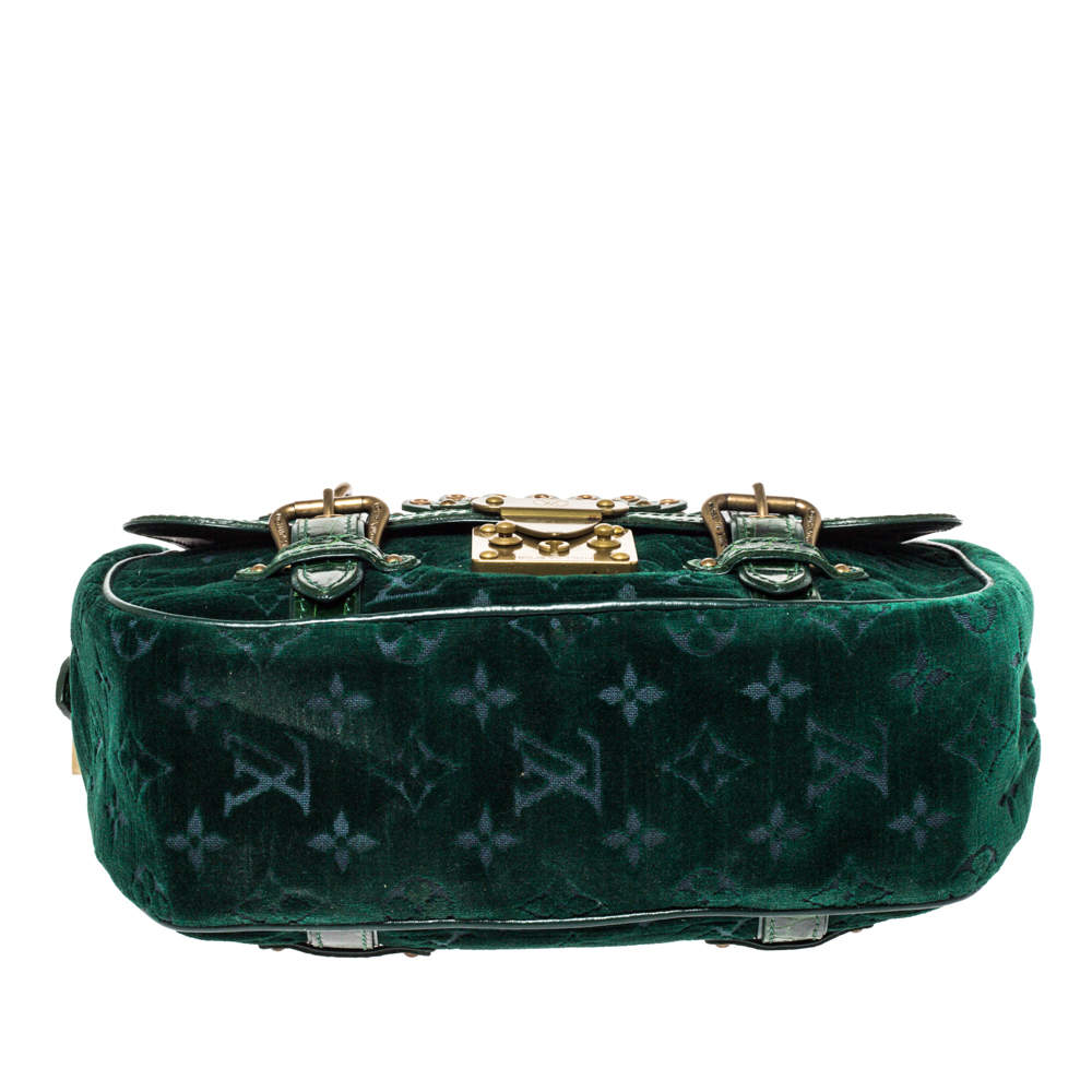 LOUIS VUITTON A/W 2004 Gracie MM Green Monogram Velour and Alligator  Purse LTD at 1stDibs  louis vuitton gracie bag, green louis vuitton bag  vintage, louis vuitton 2004 handbag collection