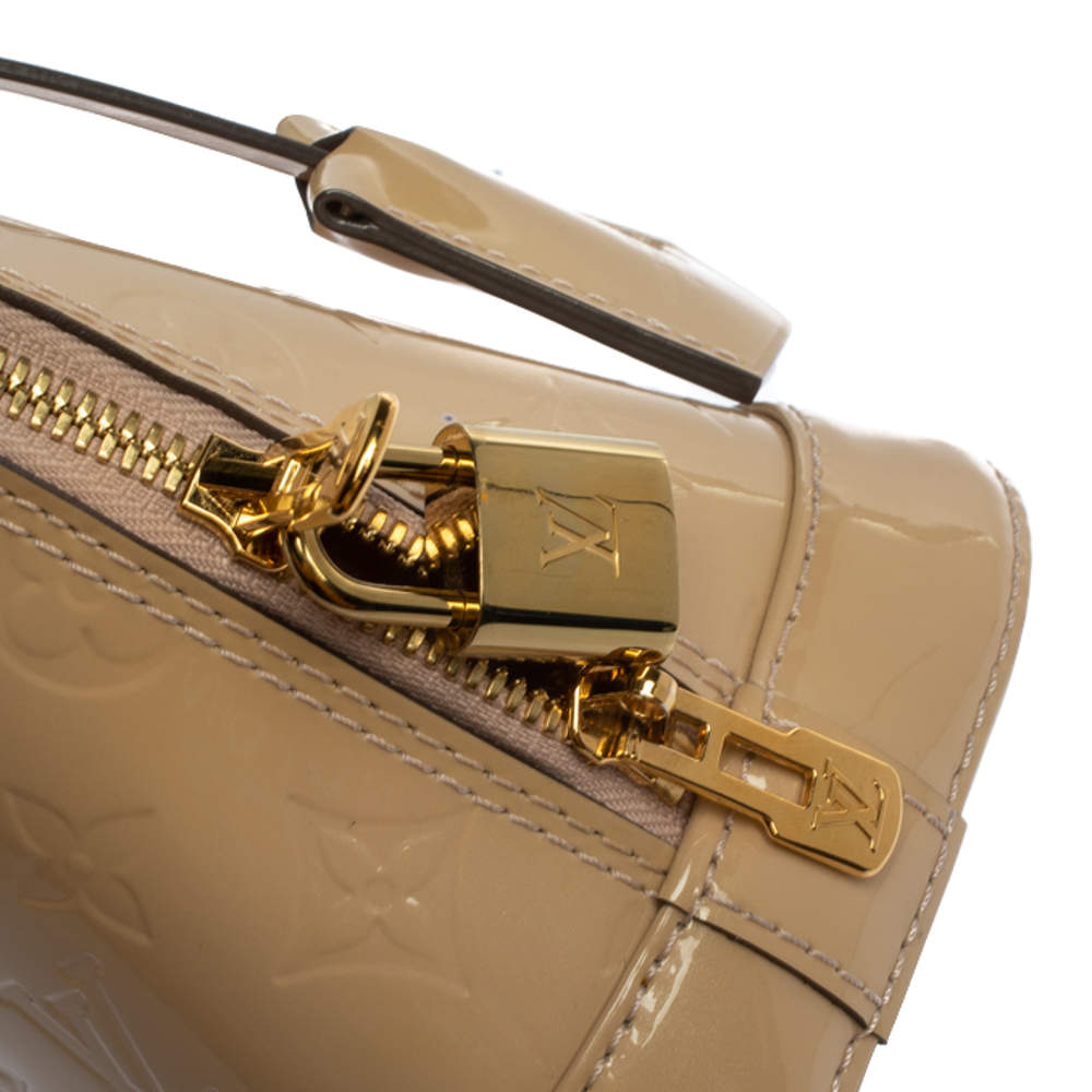Alma bb cloth handbag Louis Vuitton Beige in Cloth - 32459381