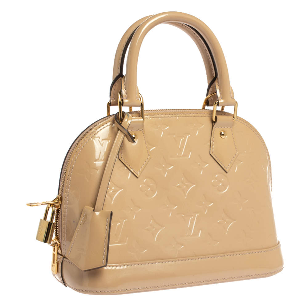 Alma bb cloth handbag Louis Vuitton Beige in Cloth - 32459381