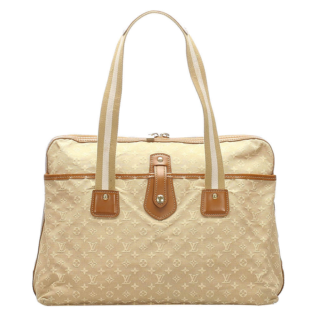 Louis Vuitton Beige/Brown Monogram Mini Lin Canvas Sac Mary Kate Bag Louis Vuitton | TLC