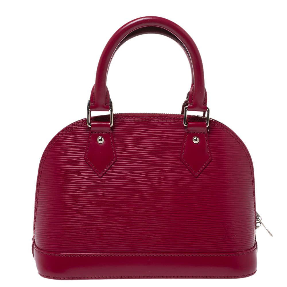 مملوكة مسبقًا حقيبة لوي فيتون "ألما بي بي" جلد إيبي أحمر 