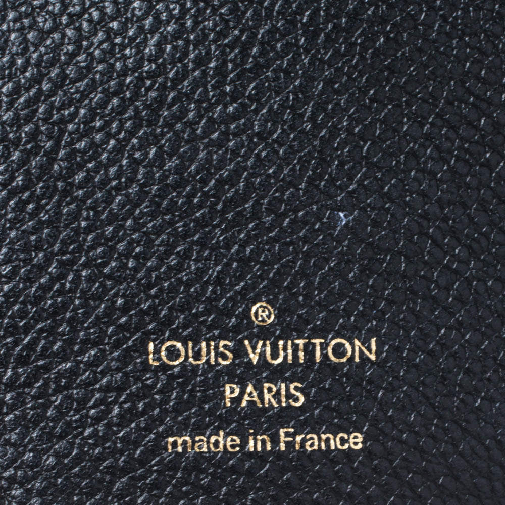 LOUIS VUITTON Empreinte Victorine Wallet Black 316935