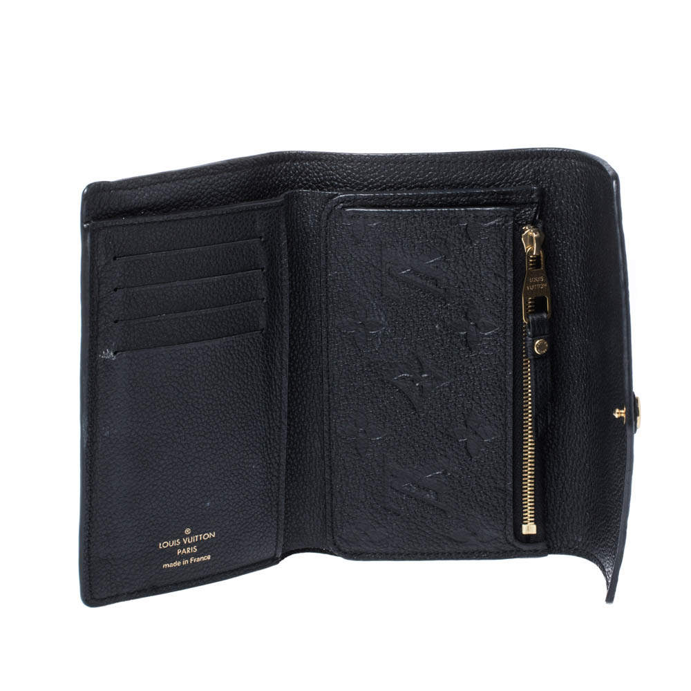 Victorine leather wallet Louis Vuitton Black in Leather - 32337682