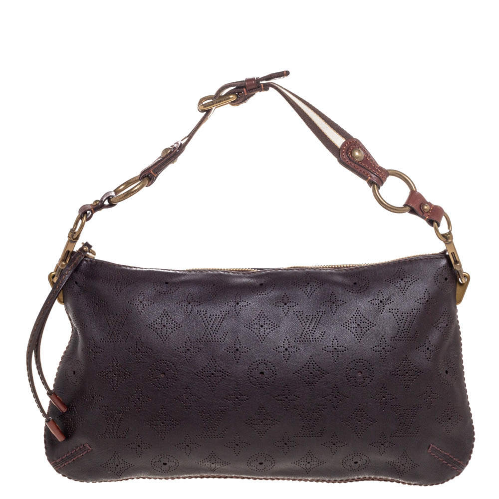 Louis Vuitton Terre Monogram Mahina Leather Onatah Pochette Bag
