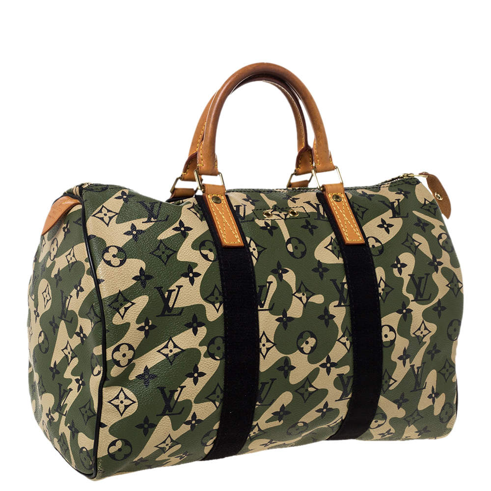 Louis Vuitton x Takashi Murakami Monogramouflage Speedy 35 - Green Handle  Bags, Handbags - LOU696390